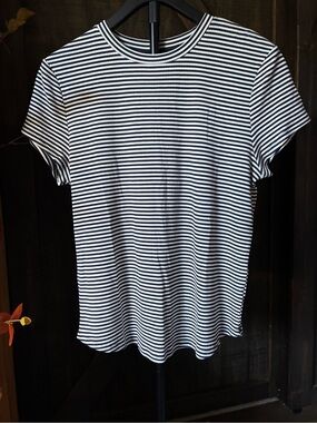 Truth Navy & White Striped Crewneck Tee